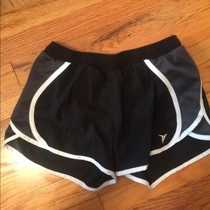 Black Grey and white Athletic shorts